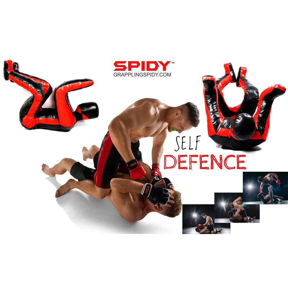 FILLED Sitting MMA Grappling Dummy – BJJ, Wrestling, Judo & Martial Arts Training - Spidy